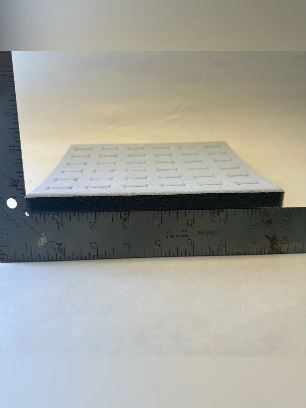 4 Pack 36 Slot Ring Foam Jewelry Display 1/2 Half Size Tray Insert Grey Gray Pad